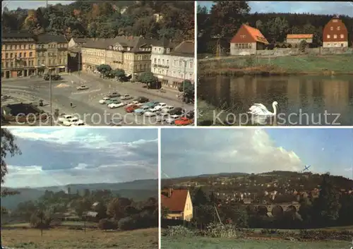 Sebnitz August Bebel Platz Ferienlager Rotes Laendchen Viadukt Kat. Sebnitz