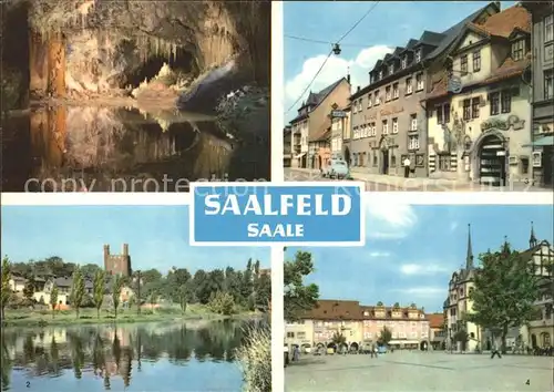 Saalfeld Saale Feengrotten Gralsburg Markt Blankenburger Strasse Kat. Saalfeld