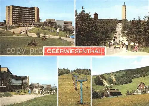 Oberwiesenthal Erzgebirge Erholungsheim Am Fichtelberg Fichtelbergauffahrt Grosser Sessellift Kat. Oberwiesenthal