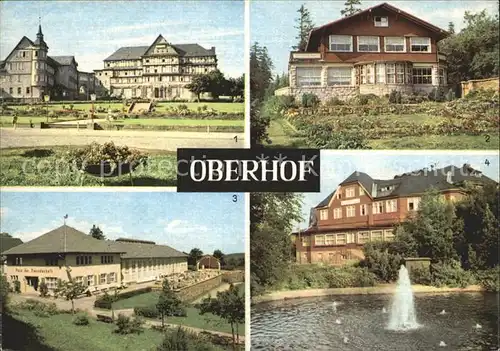 Oberhof Thueringen Ernst Thaelmann Haus Cafe Luisensitz Haus der Freundschaft  Kat. Oberhof Thueringen