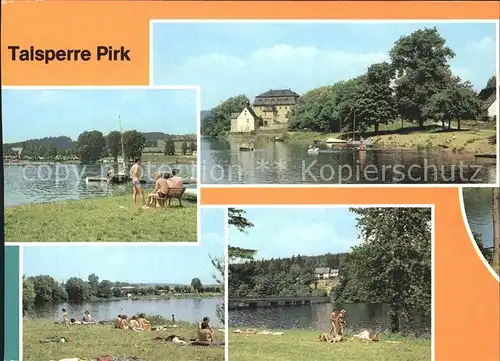 Pirk Burgstein Talsperre Stausee Strand Kat. Burgstein Plauen