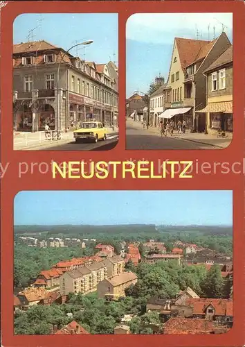 Neustrelitz Wilhelm Piek Strasse Strelitzer Strasse Teilansicht Kat. Neustrelitz