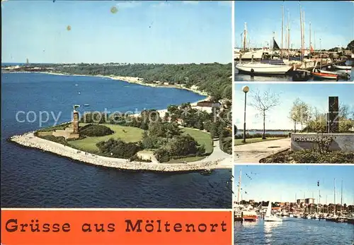 Moeltenort Fliegeraufnahme Hafen  Kat. Heikendorf