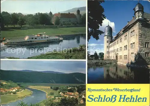 Hehlen Schloss Panorama Kat. Hehlen