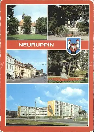 Neuruppin Kirchplatz Pfarrkirche Tempelgarten Kat. Neuruppin