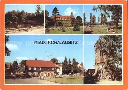 Neukirch Lausitz Valtentalseebaude am Gondelteich Heimatmuseum Freibad Kat. Neukirch Lausitz
