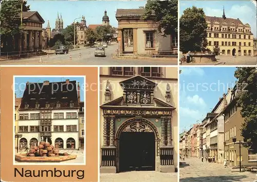 Naumburg Hessen Salztor Rathaus Holzmarkt Strasse der DSF Kat. Naumburg