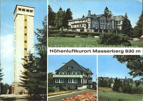 Masserberg Die neue Rennsteigwarte Hotel Kurhaus Augenheilstaette Kat. Masserberg