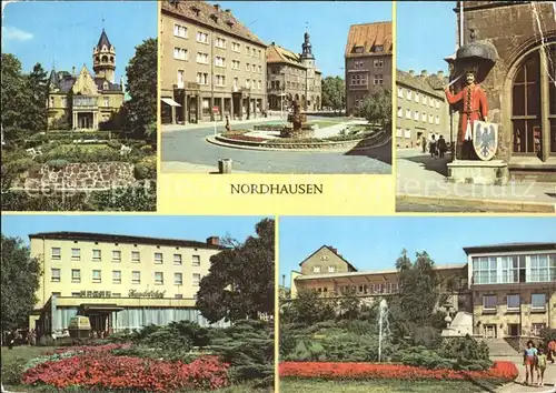 Nordhausen Thueringen Meyenburgmuseu Lutherplatz Roland Hotel Handelshof  Kat. Nordhausen Harz