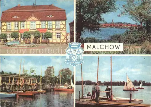 Malchow Rathaus Seglerheim Am Seglerhafen Kat. Malchow Mecklenburg