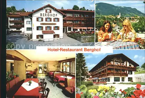 Pfronten Hotel Bergrestaurant Berghof Kat. Pfronten