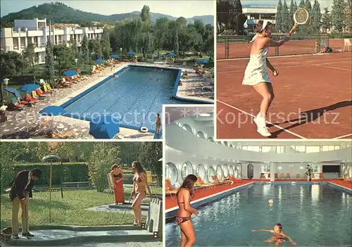 Abano Terme Hotel Ermitage Tennisplatz Hallenbad Miniglfanlage Freibad Kat. Abano Terme