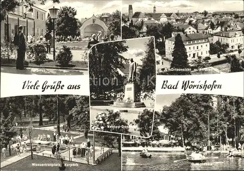 Bad Woerishofen Wassertretplatz Kurpark Waldsee Kurhaus Kat. Bad Woerishofen