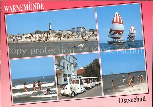 Warnemuende Ostseebad Strand  Kat. Rostock