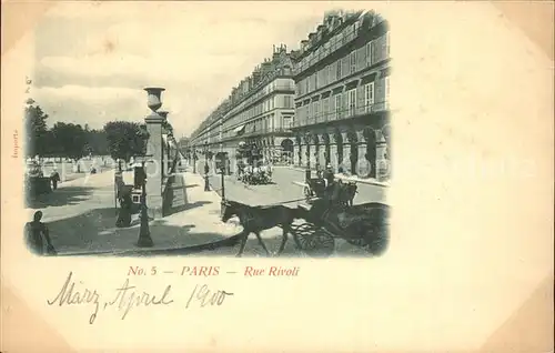 Paris Rue Rivoli  Kat. Paris