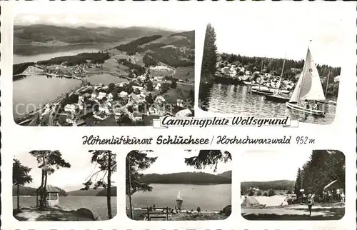 Schluchsee Campingplatz Wolfsgrund Segelboot  Kat. Schluchsee