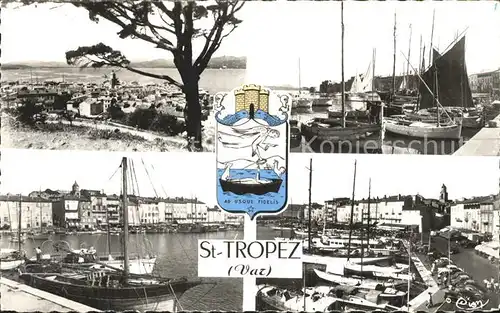 Saint Tropez Var Hafen Segelboot  Kat. Saint Tropez