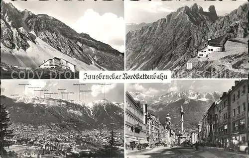 Innsbruck Strassenansicht Talstation Nordkettenbahn  Kat. Innsbruck
