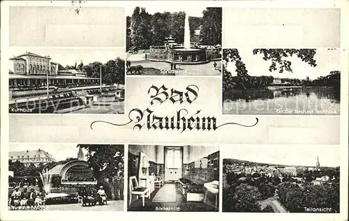 Bad Nauheim Sprudelhof Teich Kurhaus Trinkkurbad  Kat. Bad Nauheim