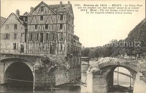 Meaux Seine et Marne Old Bridge  Kat. Meaux