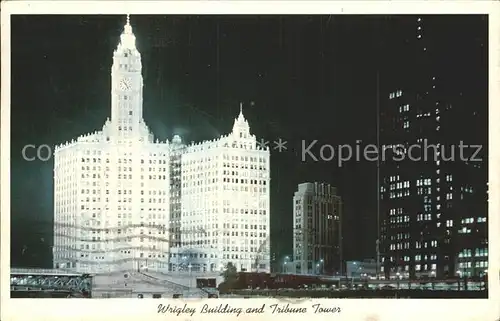 Chicago Illinois Wrigley Building Tribune Tower Kat. Chicago