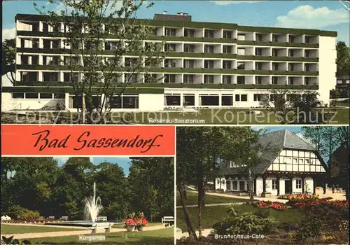 Bad Sassendorf Rosenau Sanatorium Brunnenhaus Cafe  Kat. Bad Sassendorf