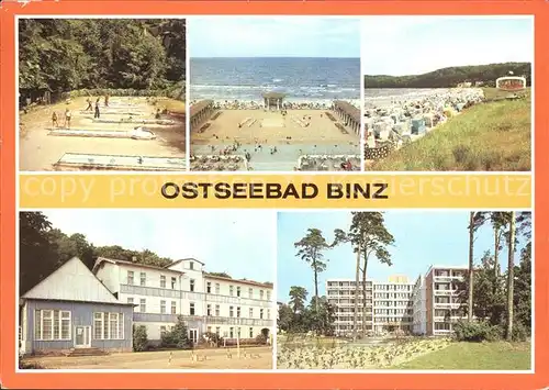 Binz Ruegen Minigolfanlage Konzertplatz Erholungsheim Seeschloss Wolin Kat. Binz