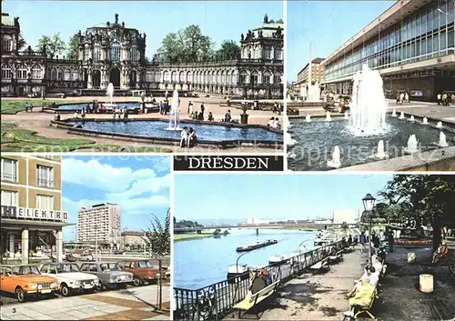 Dresden Zwinger Kulturpalast Pirnaischen Platz  Kat. Dresden Elbe