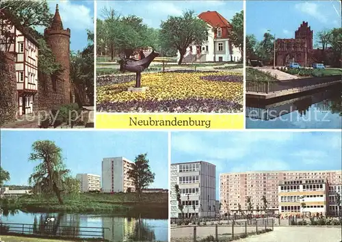 Neubrandenburg Wiekhaus Moenchenturm Stadtpark Treptower Tor Schwanenteich  Kat. Neubrandenburg