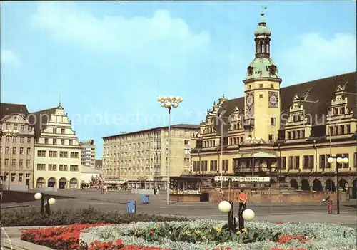 Leipzig Markt altes Rathaus Kat. Leipzig