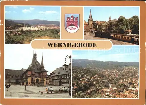 Wernigerode Harz Burgbreite Harzquerbahn Rathaus  Kat. Wernigerode