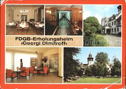 Wernigerode Harz EDGB Erholungsheim Georgi Dimitroff  Kat. Wernigerode