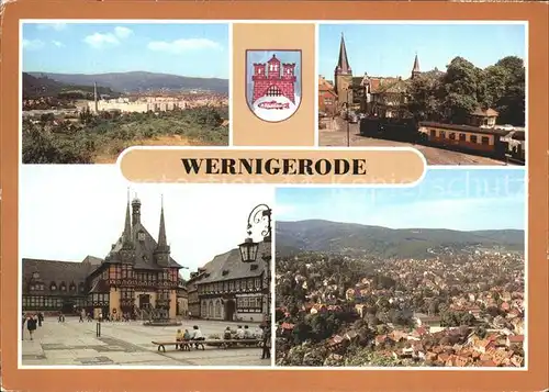 Wernigerode Harz Rathaus Westerntor Harzquerbahn Kat. Wernigerode