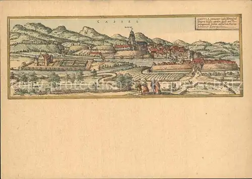 Kassel Stich von Braun u. Hogenberg  Kat. Kassel