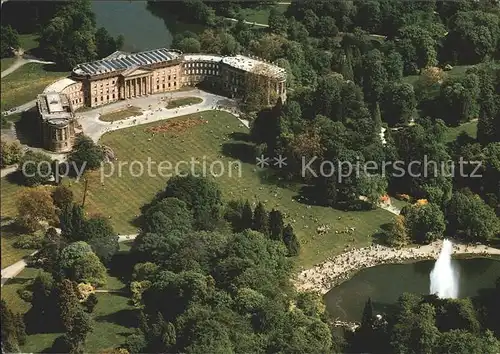Kassel Schloss Wilhelmshoehe Teich Fontaene  Kat. Kassel
