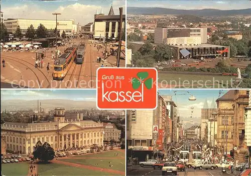 Kassel Koenigsplatz Staatstheater Fridericianum Koenigstrasse  Kat. Kassel