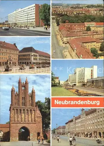 Neubrandenburg Rat des Bezirkes Centrum Warenhaus Friedlaender Tor Hotel Vier Tore  Kat. Neubrandenburg