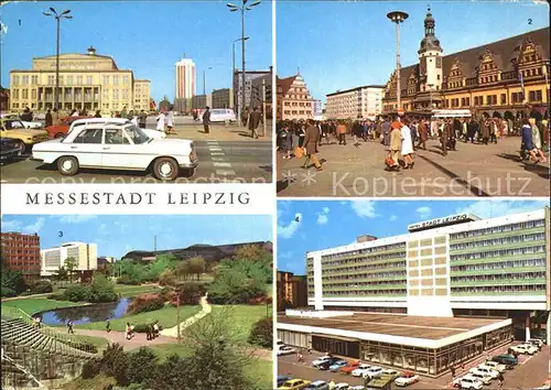 Leipzig Opernhaus Karl Marx Platz Altes Rathaus Hotel Stadt Leipzig  Kat. Leipzig
