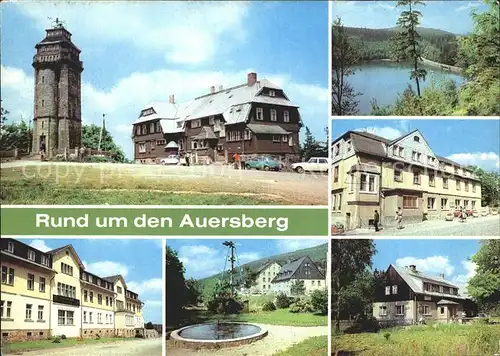 Auersberg Wildenthal Aussichtsturm Berghotel Steinbach Ferienheim Waldfrieden  Kat. Eibenstock