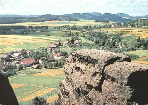 Reinhardtsdorf Schoena Blick von der Kaiserkrone  Kat. Reinhardtsdorf Schoena