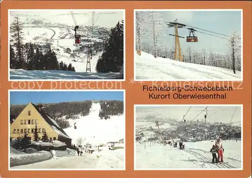 Oberwiesenthal Erzgebirge Fichtelberg Seilbahn Sesselbahn  Kat. Oberwiesenthal