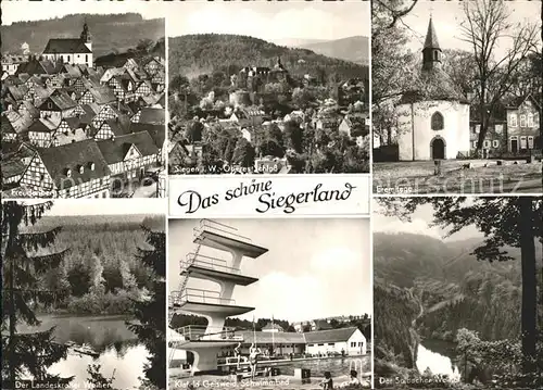 Siegen Westfalen Schloss Eremitage Salbacher Weiher Freudenberg  Kat. Siegen