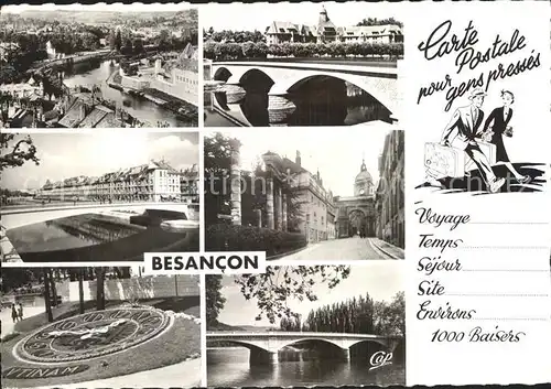 Besancon Doubs Pont Carnot Battant Colonnes Romaines  Kat. Besancon