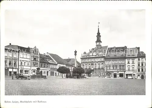 Leipa Boehmen Rathaus Marktplatz Kat. Ceska Lipa