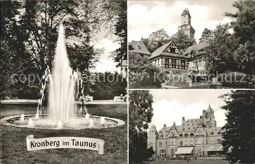 Kronberg Taunus Brunnen im Park Schloss Kat. Kronberg im Taunus