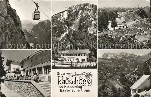 Ruhpolding Rauschberg Seilbahn Gasthaus  Kat. Ruhpolding