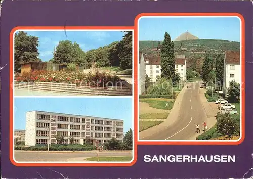 Sangerhausen Suedharz An der Walkmuehle Polytechnische POberschule Suedsiedlung Kat. Sangerhausen