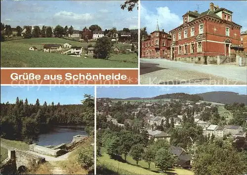 Schoenheide Erzgebirge Oberdorf Ernst Thaelmann Strasse Stausee  Kat. Schoenheide Erzgebirge