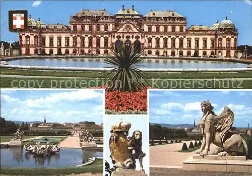 Wien Schloss Belverde mit Garten Kat. Wien