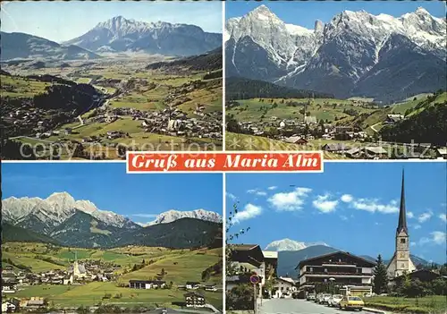 Maria Alm Steinernen Meer Saalfelden und Leonganger Steinberge Hochkoenig Selbhorn  / Maria Alm am Steinernen Meer /Pinzgau-Pongau